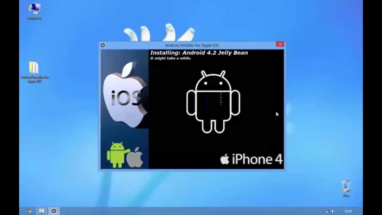 change my software android installer for apple ios